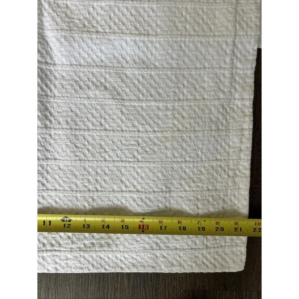 2 Docofil King Sham Pillow Cover 100% Cotton Portugal MINT Matalasse 38.5 X21.5